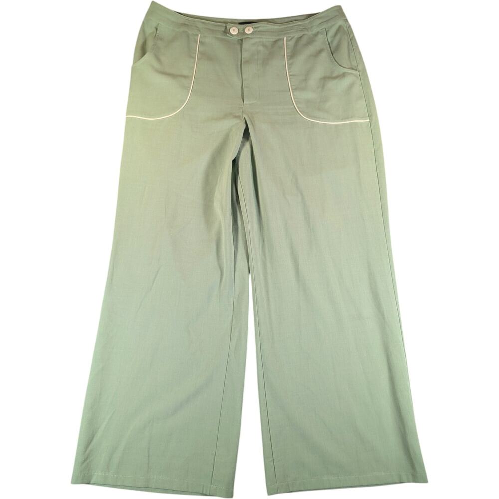 ModCloth Sage Green Wide Leg Pants Size 16